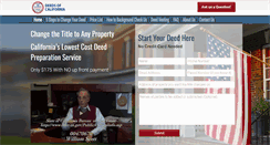 Desktop Screenshot of deedsofcalifornia.com